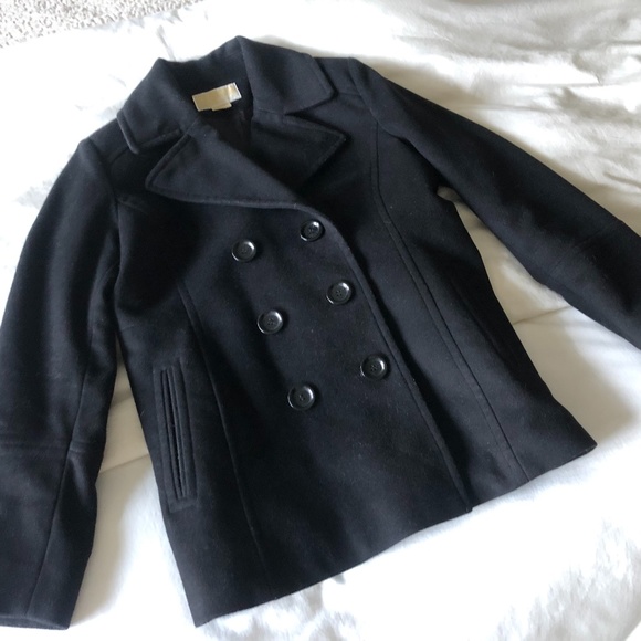 Michael Kors Wool Blend Pea Coat - Picture 1 of 5